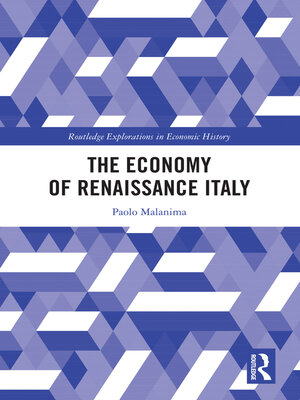 cover image of The Economy of Renaissance Italy